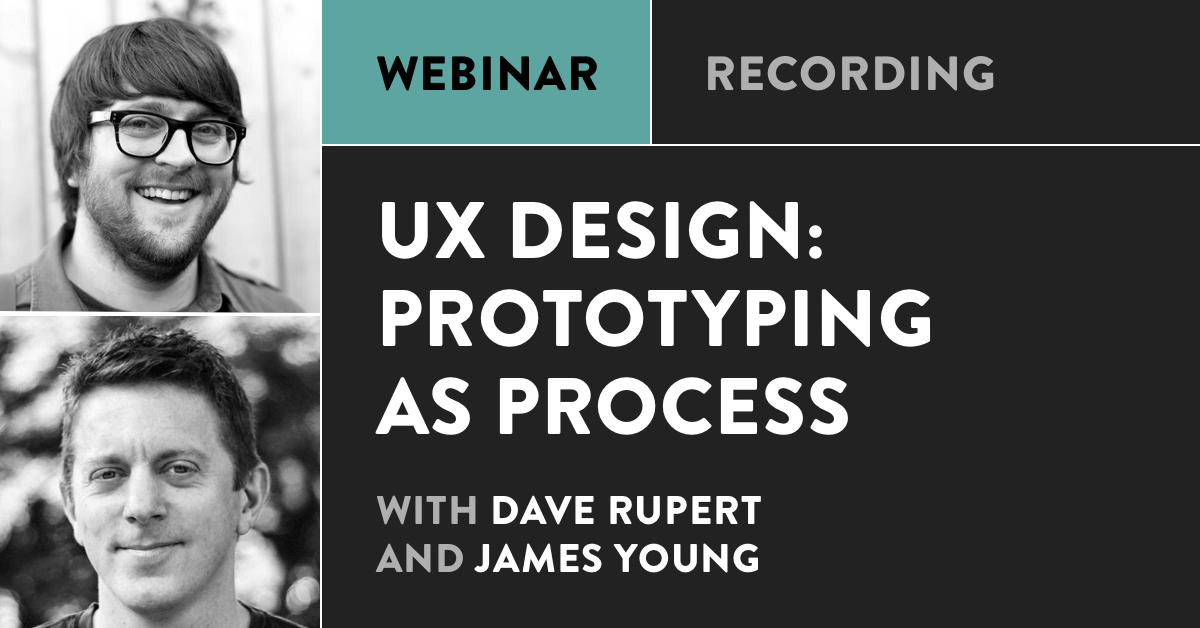 UX Design: Prototyping as Process course illustration.